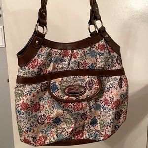 Floral Leather Purse